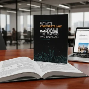 Professional business lawyer in modern Bangalore office providing corporate legal services