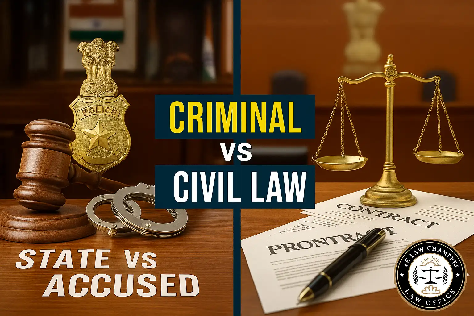 Criminal Law vs Civil Law: Key Differences & Legal Framework