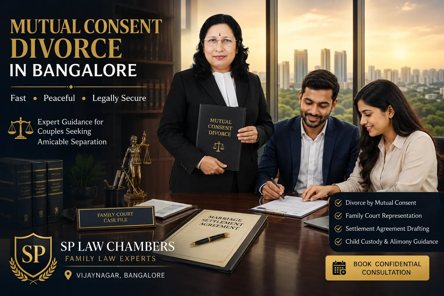 mutual consent divorce process Bangalore legal consultation SP Law Chambers